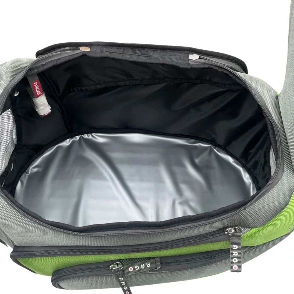 Argo Teafco Duff-O Pet Carrier Airline Approved Water Resistant Gray Kiwi Green‎